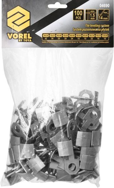 Система выравнивания плитки 100 шт./уп