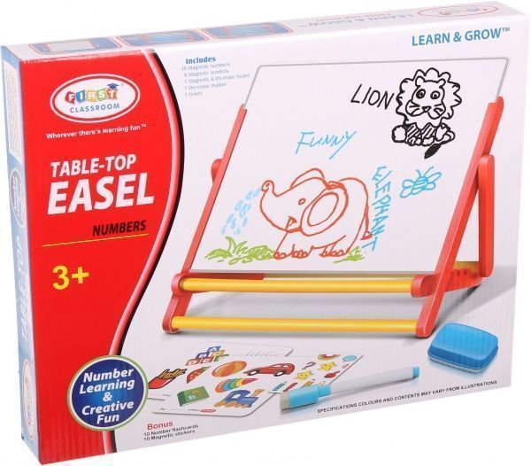 Магнитная доска для рисования Shantou с набором цифр желтая