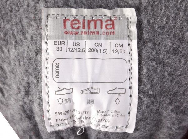 Чоботи Reima Freddo Jr р.34 вишневий 