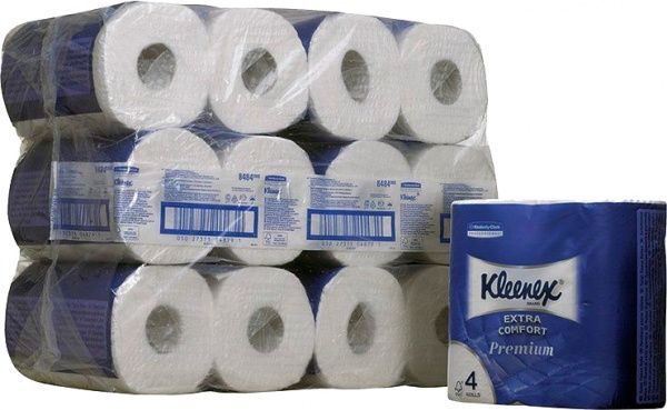 Туалетний папір Kleenex Premium Extra Comfort 19.2 м 8484 чотиришаровий 4 шт.