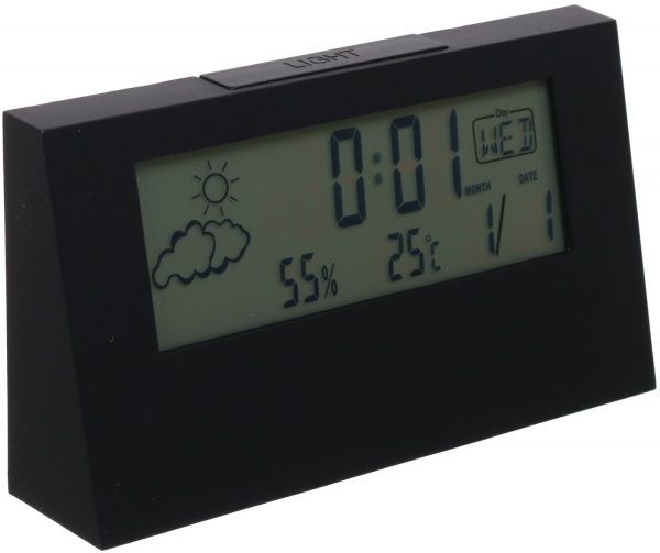 Часы настольные Spirit 13.5х3.1х7.4 см черные