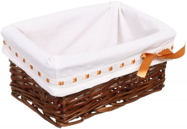 Кошик плетений з текстилем Tony Bridge Basket 30x18x13 см HQ13-10AB-5 