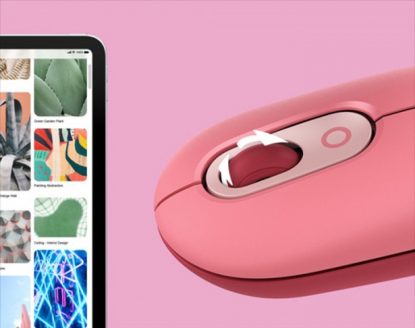 Мышь Logitech POP Mouse with emoji pink (910-006548) 