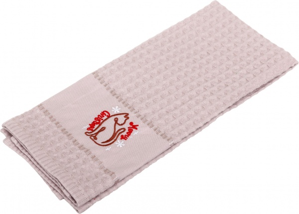 Набор полотенец вафельных с вышивкой Котик/Кролик 2 шт. 40x60 см разноцветный La Nuit 