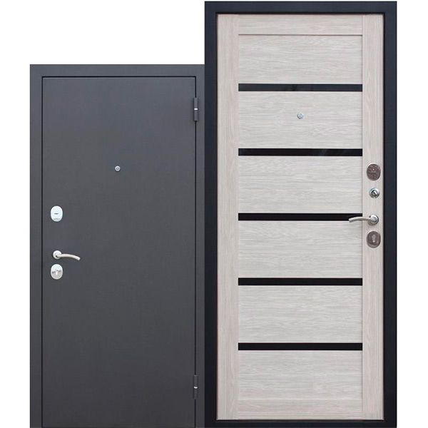 Двері вхідні Tarimus Гарда Муар Царга 2050x860 модрина мокко праві