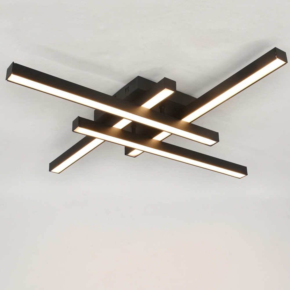 Люстра світлодіодна Hopfen STERK-4 BK 4x60 Вт LED-модуль чорний