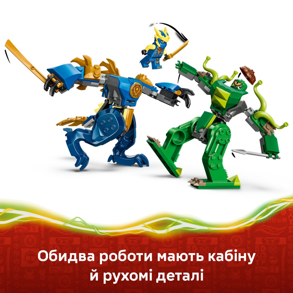 Конструктор LEGO NINJAGO Битва работа дракона Джея 71853