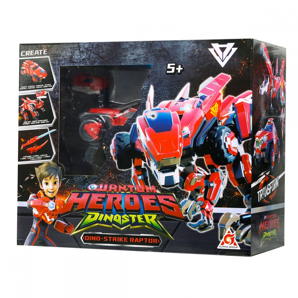 Трансформер DINOSTER Мега Дино-Страйк Раптор EU580805