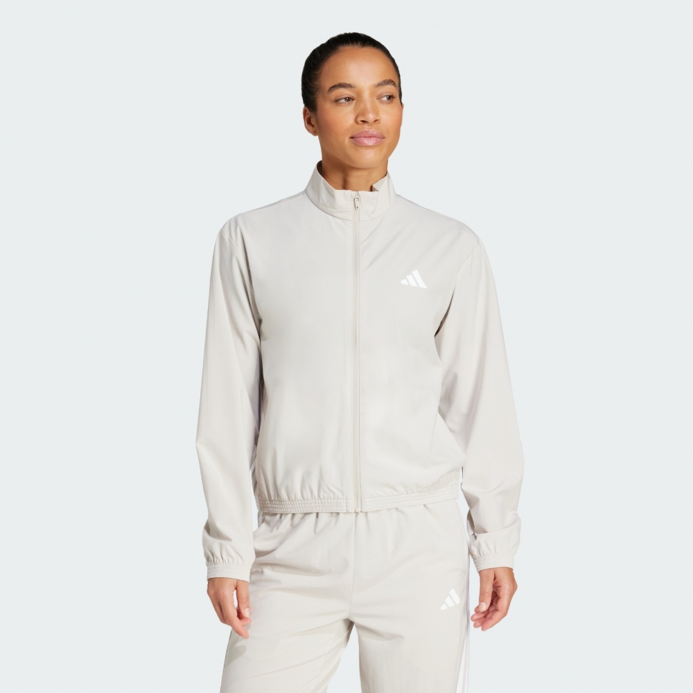 Вітрівка жіноча Adidas WE 3S WOVEN JKT WONALU/WHITE JE6173 р.M бежева