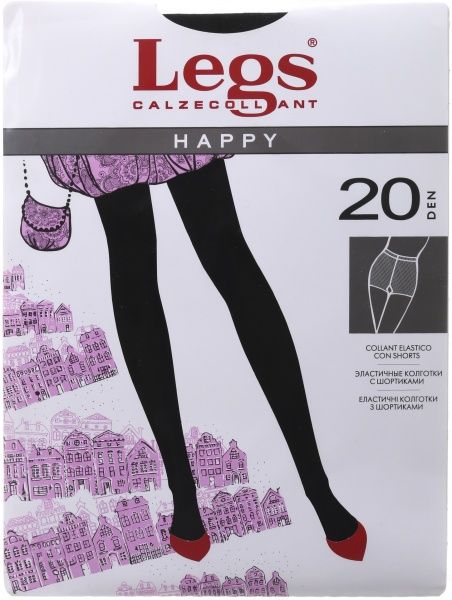 Колготки женские Legs 101 HAPPY 20 den nero р. 5 черный 