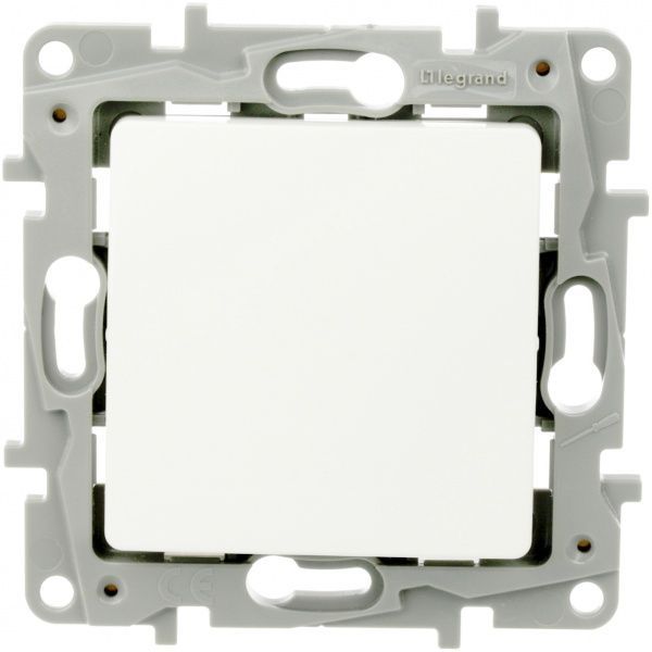 Переключатель проходной одноклавишный Legrand Etika без подсветки 10 А 230В IP20 белый 672205