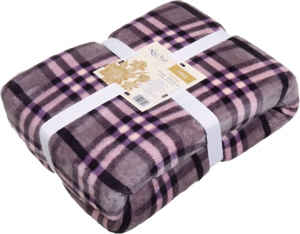 Плед Frannel Home story 200x220 см фіолетовий La Nuit 
