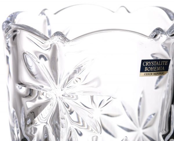 Ваза Perseus2 скляна прозора 25 см Bohemia