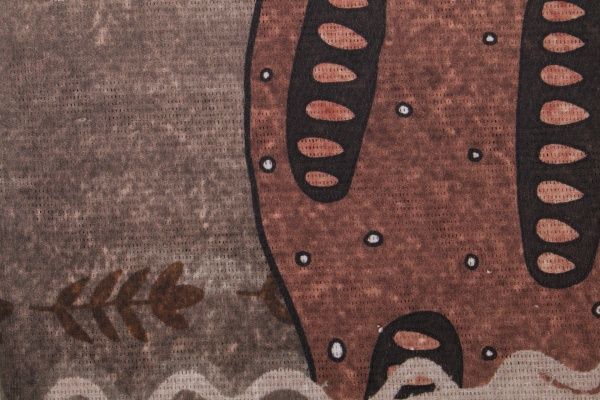 Рушник кухонний Мир землі 40x70 см Prima Maria коричневий із малюнком 