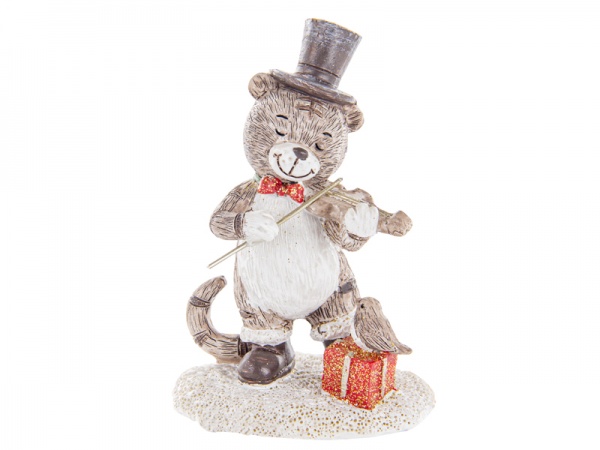 Декоративная новогодняя фигура Тигр-Музыкант 10 см 192-170 Lefard