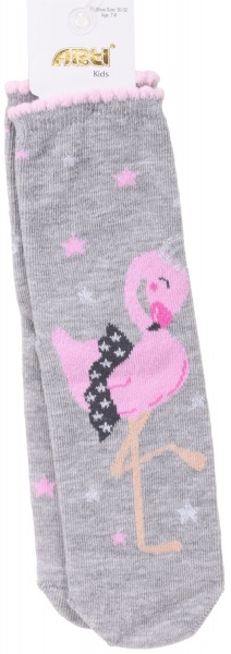 Носки для девочек ARTI 200179 р.7-8 серый 