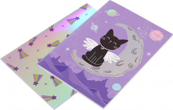 Набор книг Котик-ангелочек на месяце 32 листа 2 шт.