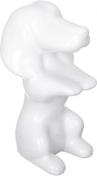 Подставка Такса 13 см белая