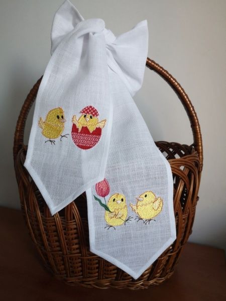 Бант Едельвіка пасхальний 422-19/00 13x142 см білий 