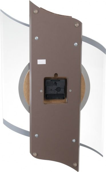 Годинник настінний 48х29 см коричневий