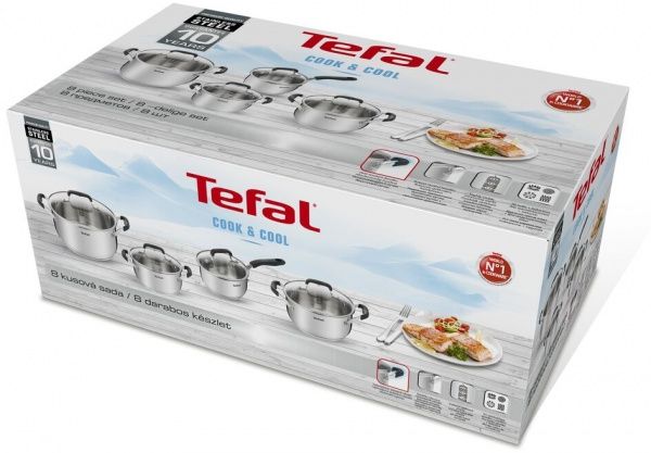 Набор посуды Cook&Cool 8 предметов E493S874 Tefal