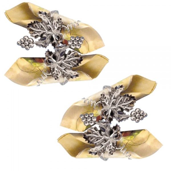 Набор колец для салфеток Виноград 4 шт. 37229 S&T