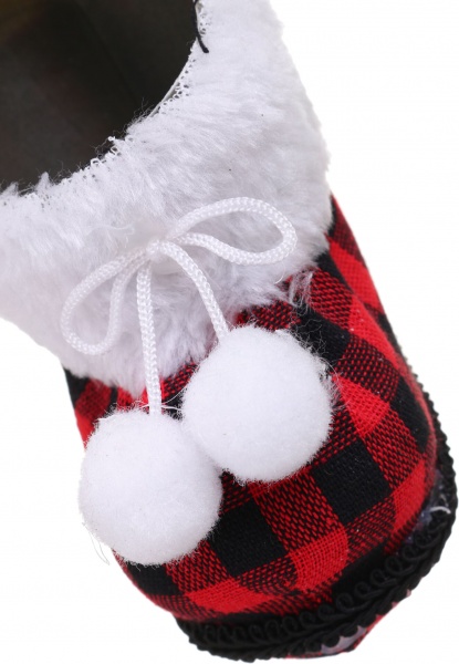 Декоративна підвіска Чобіт 10x10x7 см червоний LD21061