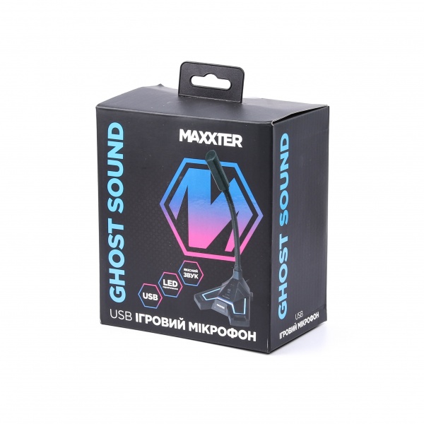 Мікрофон Maxxter Ghost Sound USB настільний ігровий (Ghost Sound)