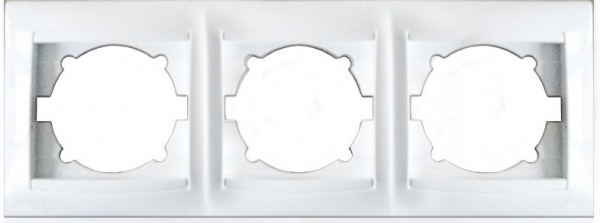 Рамка трехместная Erste Prestige горизонтальная белый 9206-83,W