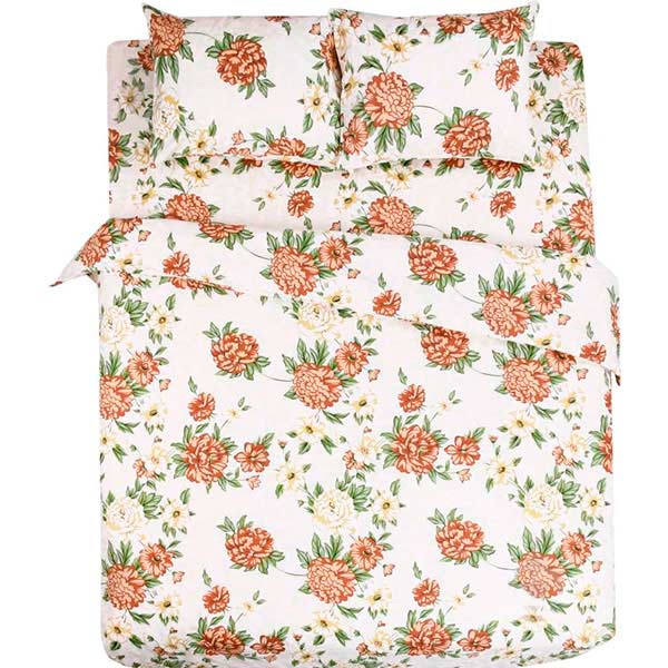 Комплект постільної білизни Ніжна Троянда 2,0 бежевий із малюнком UP! (Underprice) 