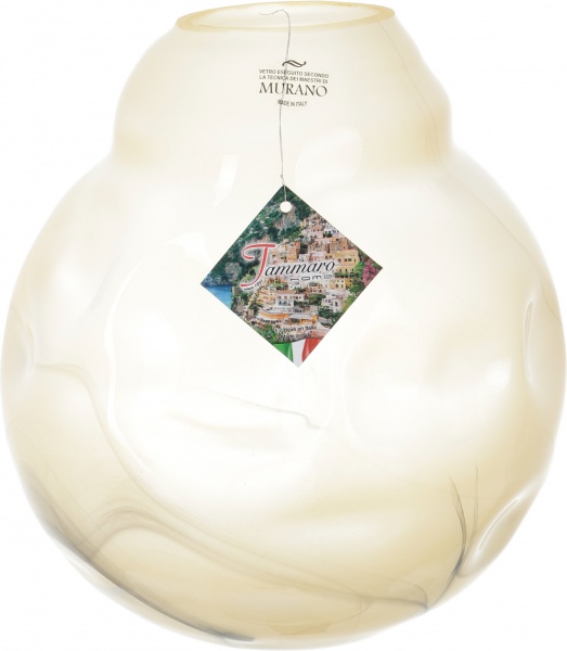 Ваза Antonio Tammaro Crash 33 см бежевая 