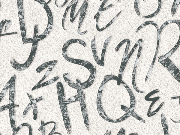 Шпалери вінілові на паперовій основі Слов'янські шпалери Comfort Алфавіт 9422-03 0,53x10,05 м 