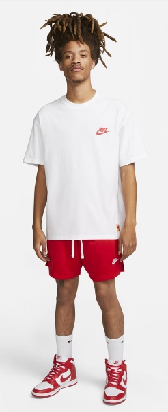 Шорты Nike CLUB MESH FLOW SHORT DX0735-657 р. XL красный