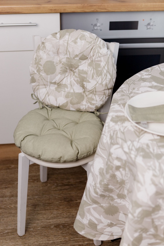 Подушка на стул Herbs Green d40 La Nuit