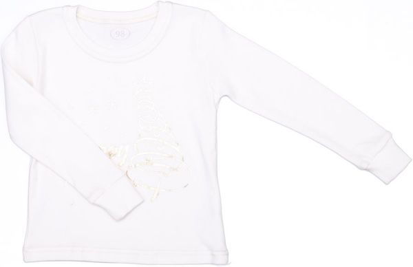 Піжама для дівчаток Фламінго р.128 білий із рожевим 237-212 