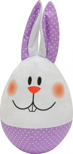 Подушка декоративная Заяц 22x45 см лаванда Анна 