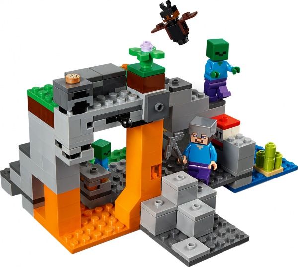 Конструктор LEGO Minecraft Пещера зомби 21141