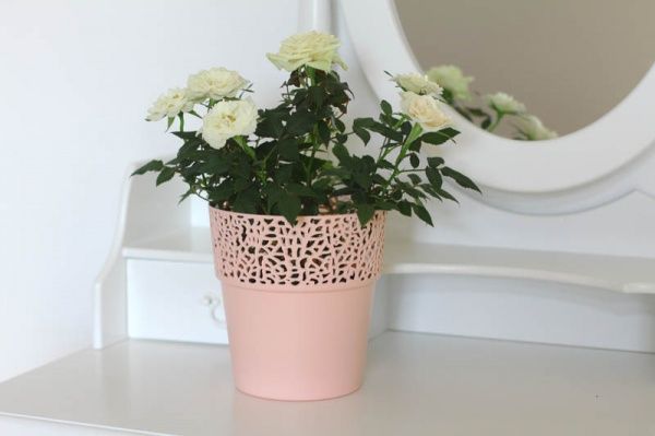 Горшок Lamela Росса 130 круглый пудра 