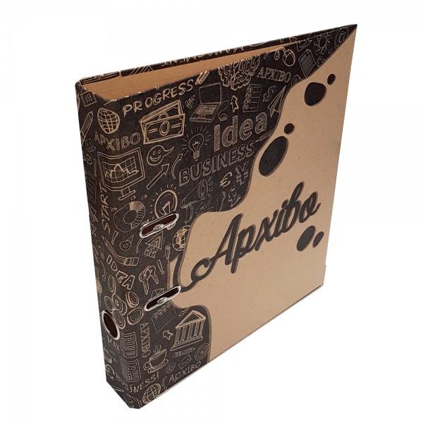 Папка-регистратор А4 70 мм крафт-покрытие в ассортименте iTEM