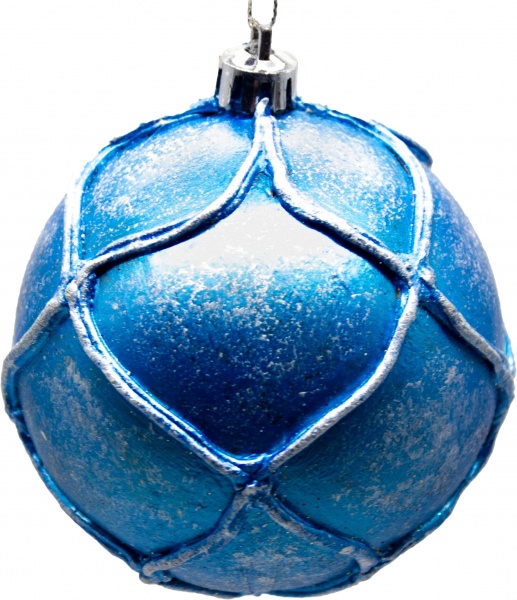 Шар Капля d100 100 мм голубой/белый 2836