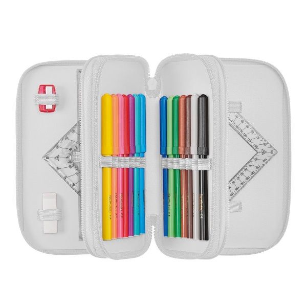 Пенал шкільний 31 предмет Triple Mystique 50033034 Herlitz блакитний із малюнком