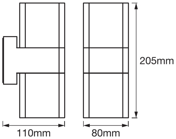 Бра Ledvance Smart + Wifi Cube Updown 13,5 Вт IP44 темно-сірий AC260190055 