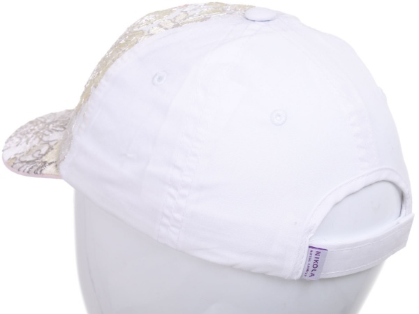 Кепка для девочек Pampona 21 L 04 р.52 белый 