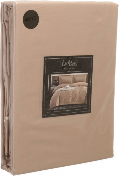 Комплект постельного белья Solid 2 бежевый La Nuit 