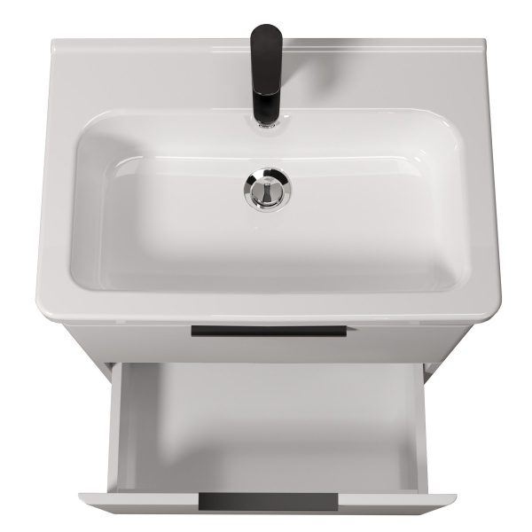 Тумба на ніжках Мойдодир Freya 60 з умивальником Creavit Ipek 60