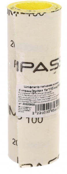 Наждачная бумагаCompass рулон 1000х115 мм Р100