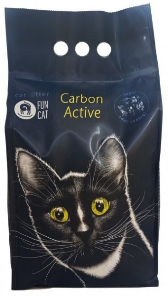 Наполнитель для кошачьего туалета Fun Cat Carbon Active с активируванным углем 5 л 