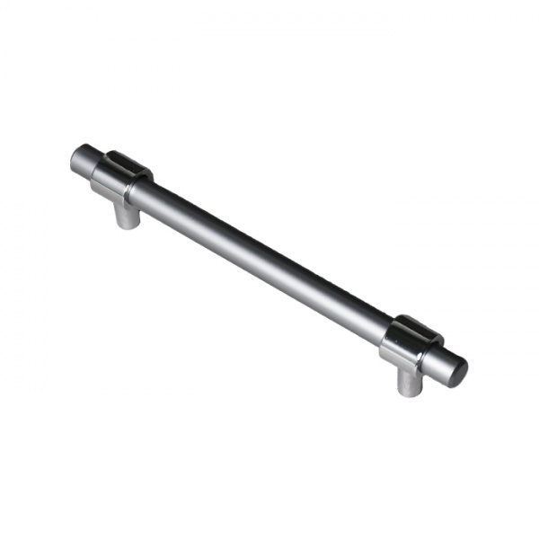 Меблева ручка рейлінгова Kerron 128 мм S-3411-128 CH-MC матовий хром