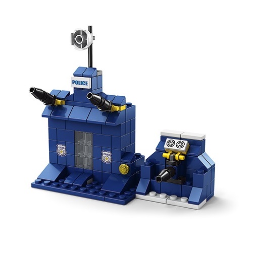 Конструктор SHANTOU YISHENG Полицейский вертолет 1000 деталей K8978-2