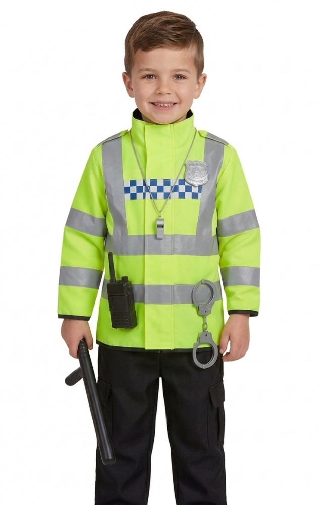 Костюм детский карнавальный Keyno Полицейский зеленый KN599